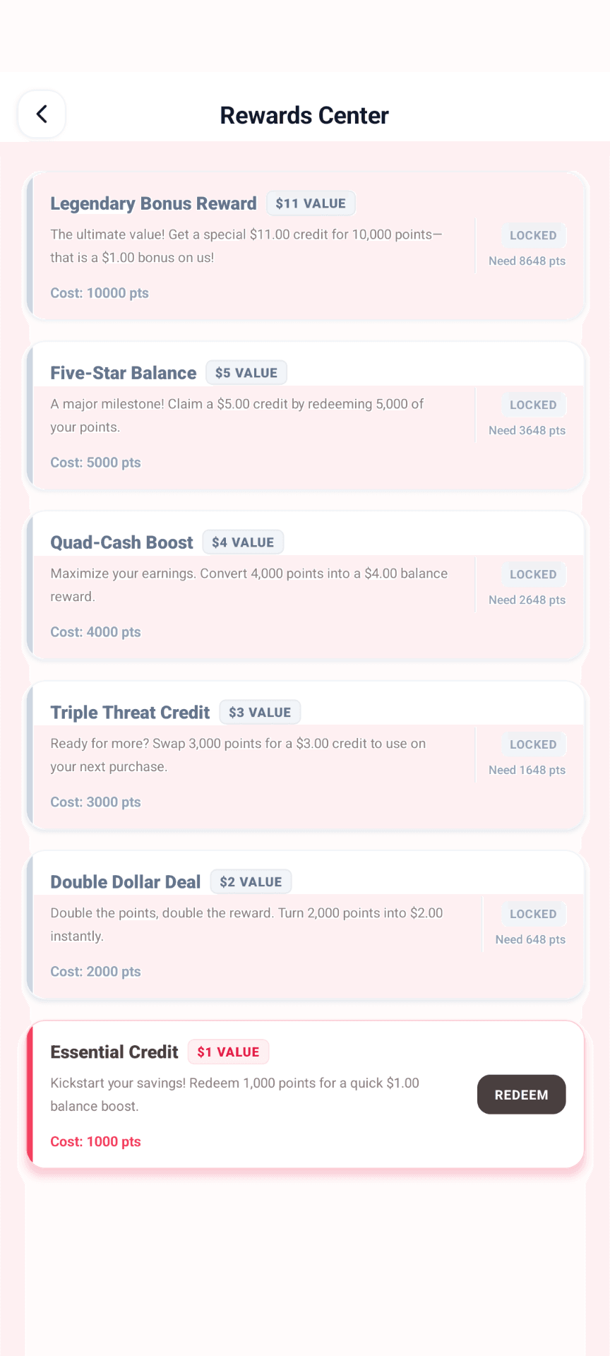 XenGo Rewards Mockup