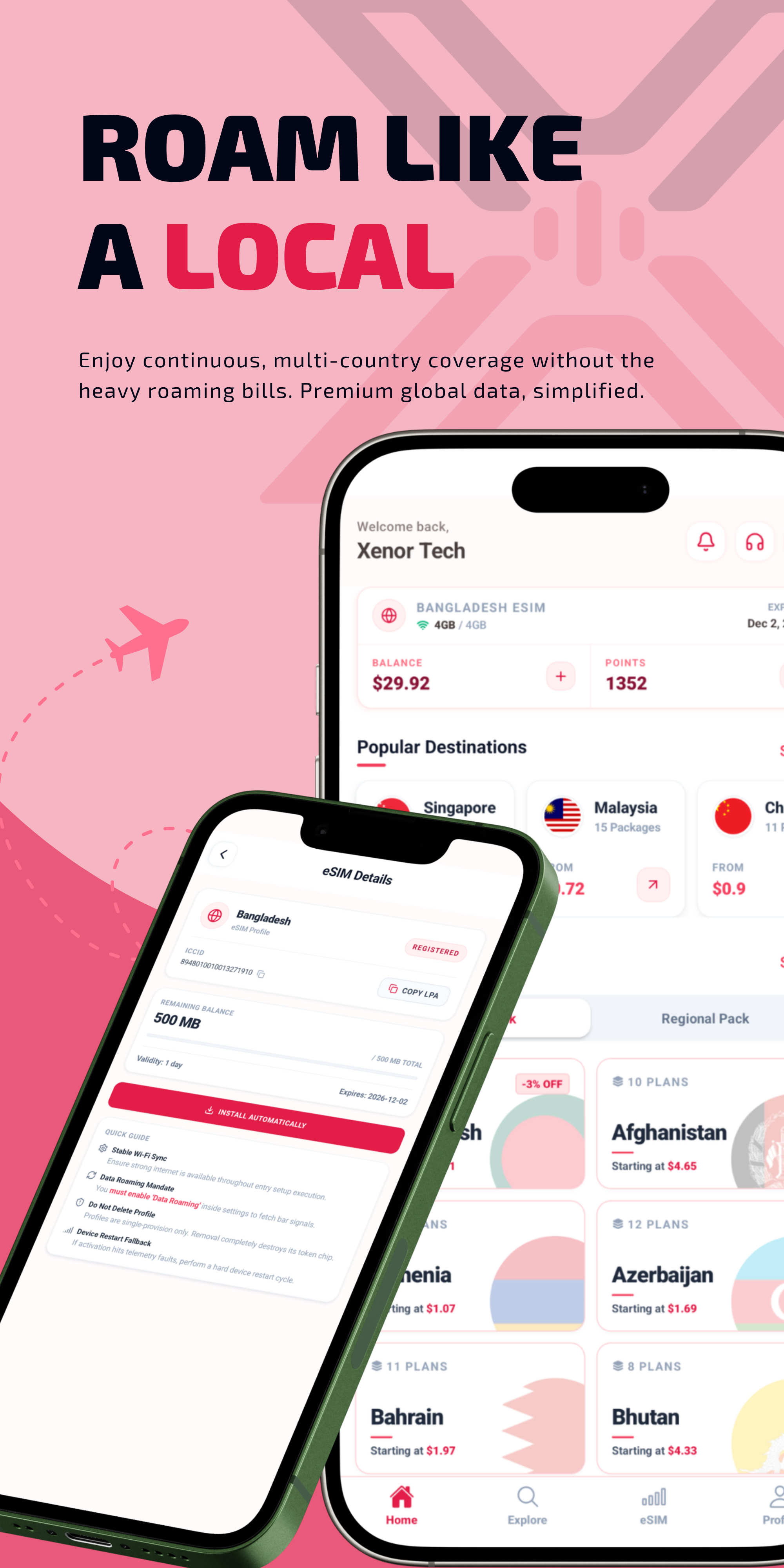 Browse Global eSIM Plans
