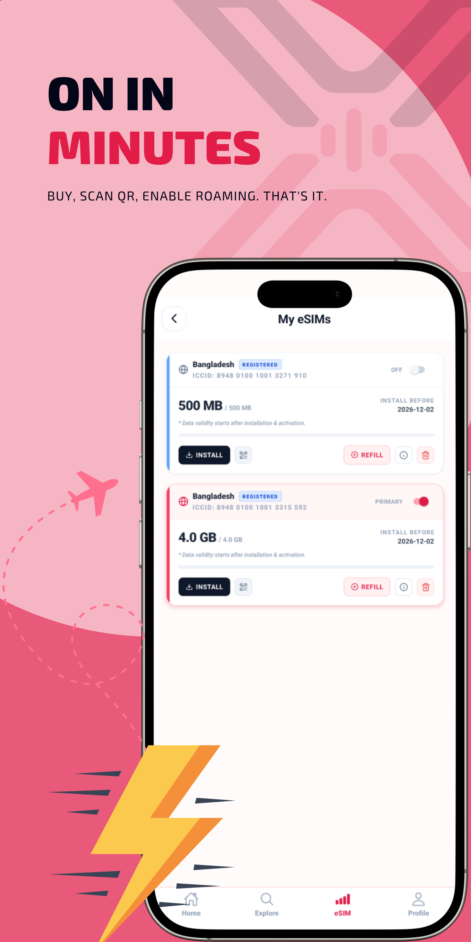 Track Data Usage
